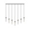 Z-Lite Beau Linear Chandelier, 7-Light, 4.75 In.W x 54 In.L x 12.75 In.H, Brushed Nickel/Clear 740P-7L-BN - alternate 4